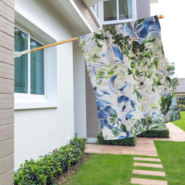 Custom Design - House Flags - Double Sided - LIFESTYLE