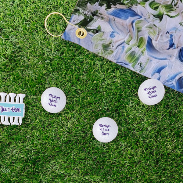 Custom Design - Golf Balls - Generic - Set of 3 - LIFESTYLE