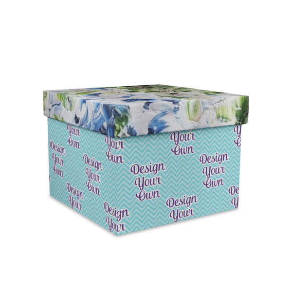 Custom Design Your Own Gift Box with Lid - Canvas Wrapped - Medium
