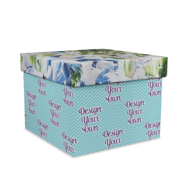 Custom Design Your Own Gift Box with Lid - Canvas Wrapped - Large