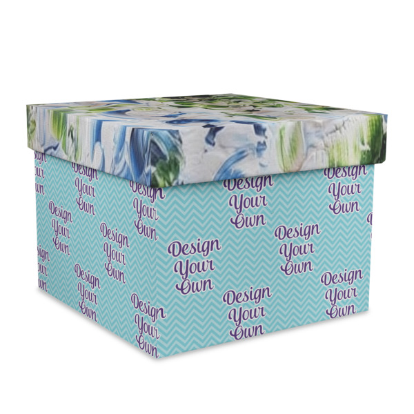 Custom Design Your Own Gift Box with Lid - Canvas Wrapped - X-Large