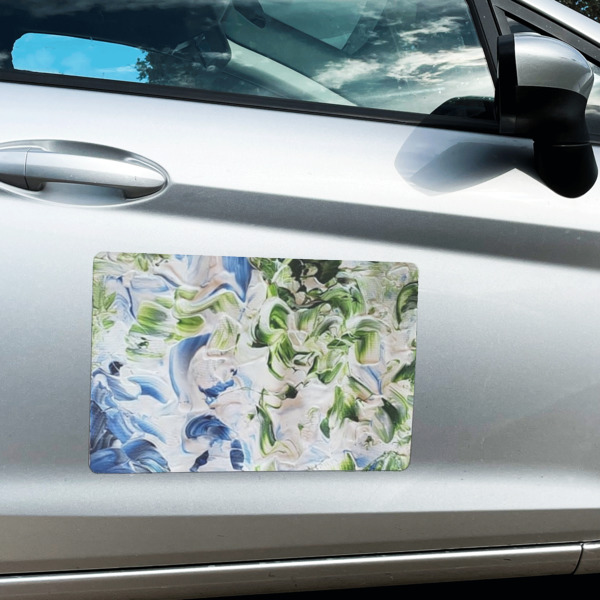 Custom Design - Large Rectangle Car Magnets- In Context