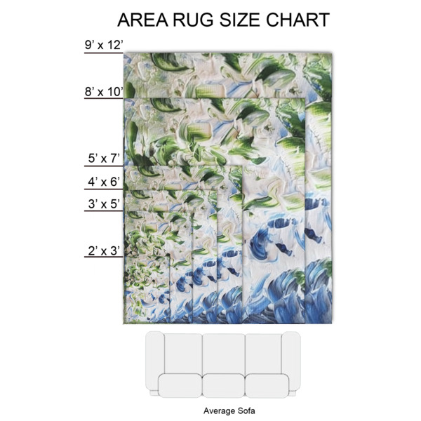 Custom Design - 2'x3' Indoor Area Rugs - Size Chart
