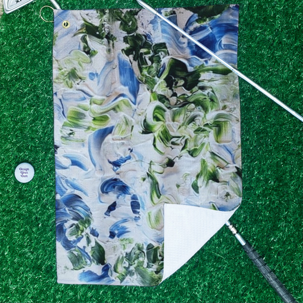 Custom Design - Waffle Weave Golf Towel - In Context