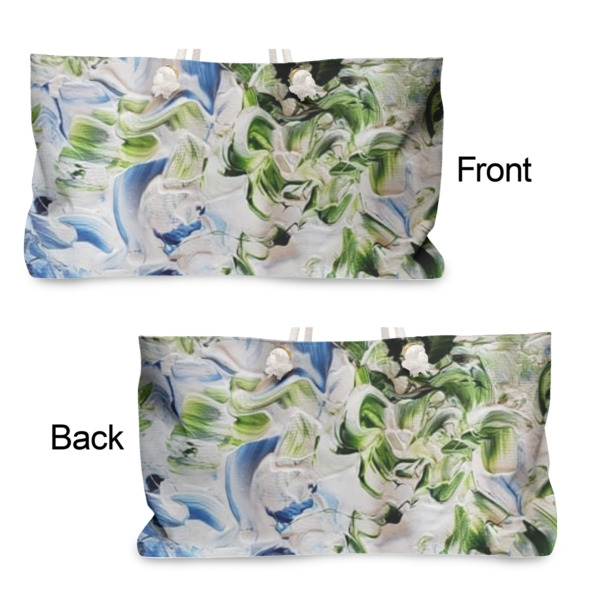 Custom Design - Large Rope Tote - From & Back View