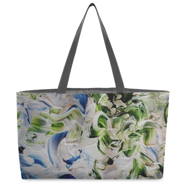 Custom Design Your Own Beach Totes Bag - w/ Black Handles