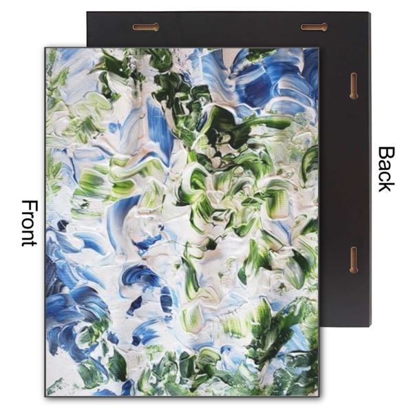 Custom Design - 11x14 Wood Print - Front & Back View