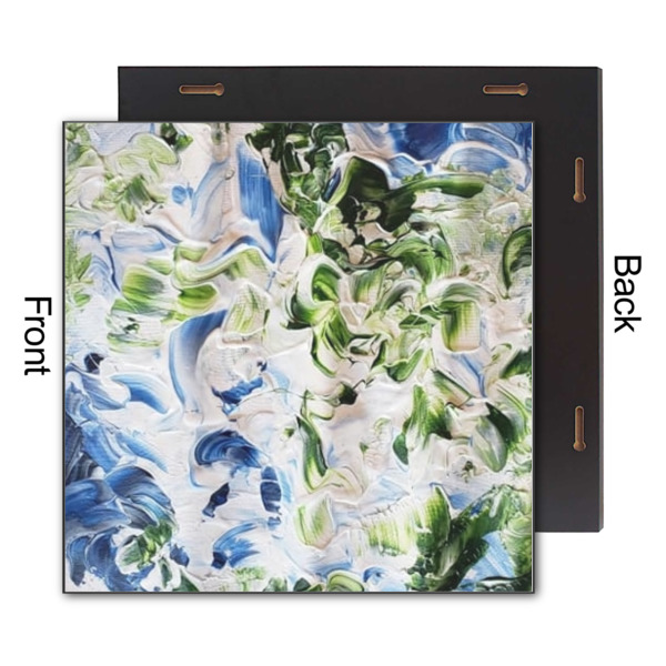 Custom Design - 12x12 Wood Print - Front & Back View