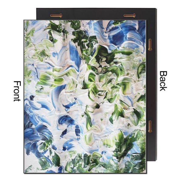 Custom Design - 16x20 Wood Print - Front & Back View