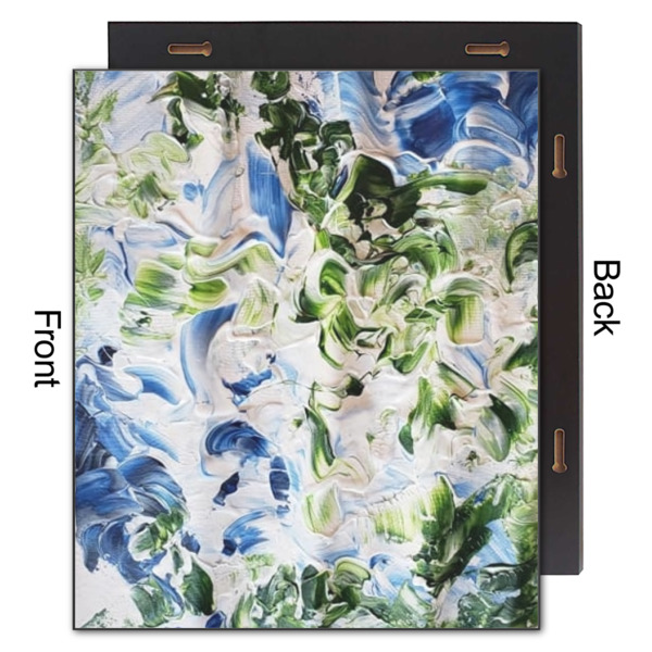 Custom Design - 20x24 Wood Print - Front & Back View