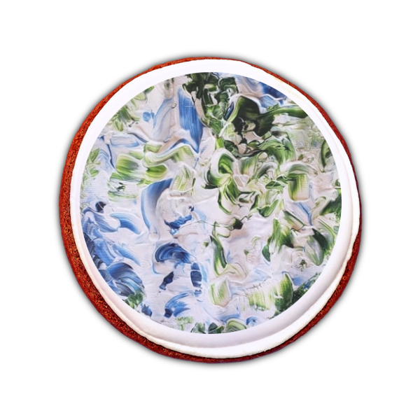 Custom Design - Printed Icing Circle - Small - On Cookie