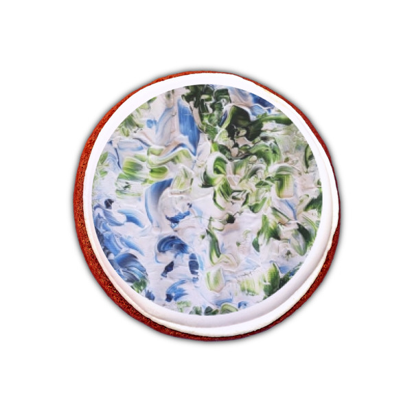 Custom Design - Printed Icing Circle - XSmall - On Cookie