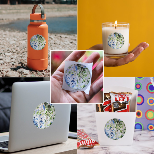 Custom Design - Multipurpose Round Labels - In Context