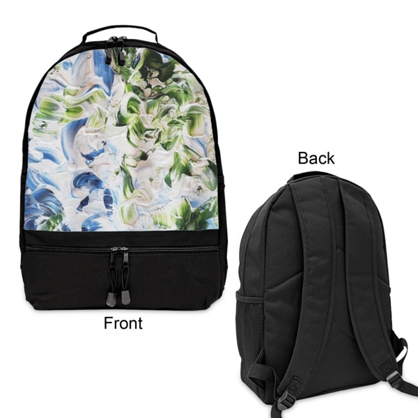 Custom Design - Large Backpack - Black - Front & Back View
