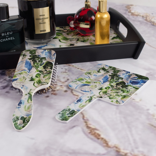 Custom Design - Hair Brush and Hand Mirror - Bathroom Scene