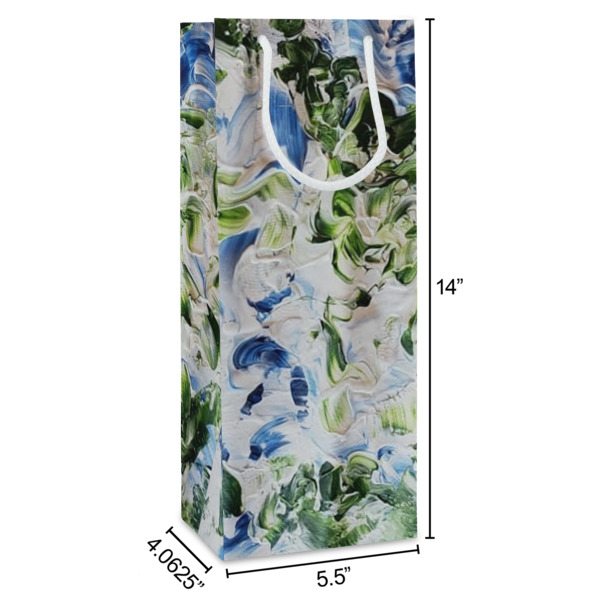 Custom Design - Wine Gift Bag - Dimensions