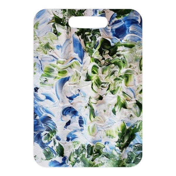 Custom Design - Metal Luggage Tag - Front Without Strap