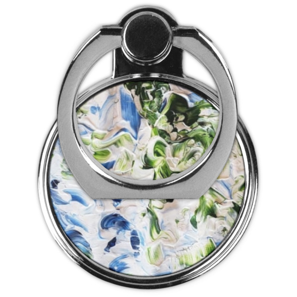 Custom Design - Cell Phone Ring Stand & Holder - Front (Collapsed)