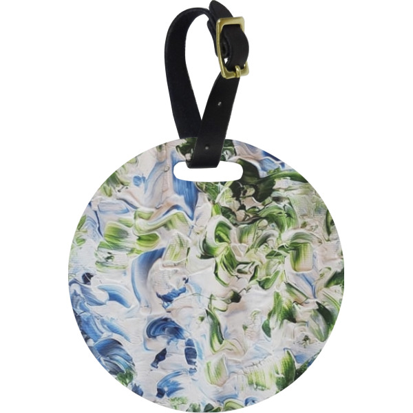 Custom Design Your Own Plastic Luggage Tag - Round