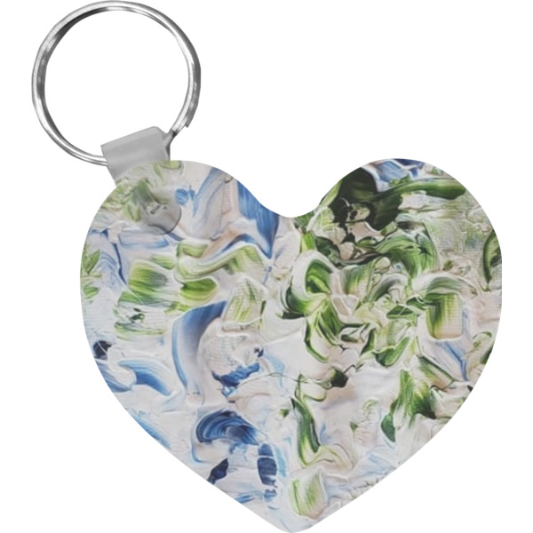 Custom Design Your Own Heart Plastic Keychain