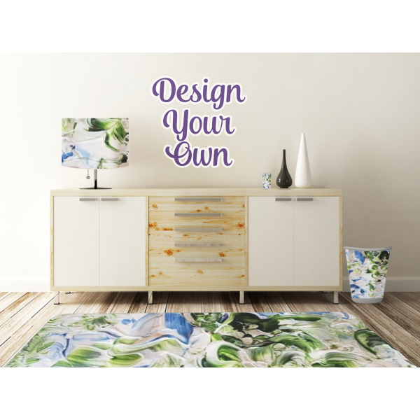 Custom Design - Wall Graphic Decal Wooden Desk