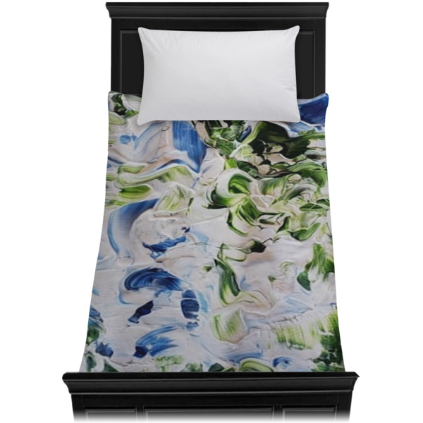 Custom Design - Duvet Cover - Twin - On Bed - No Prop