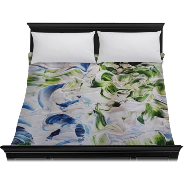Custom Design - Duvet Cover - King - On Bed - No Prop