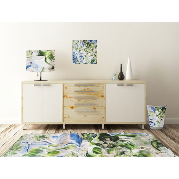 Custom Design - Square Wall Decal Wooden Desk