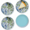 Design Your Own Glass Appetizer / Dessert Plate 8" - Set of 4