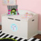 Custom Design - Round Wall Decal on Toy Chest