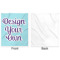 Custom Design - Minky Blanket - 50"x60" - Single Sided - Front & Back