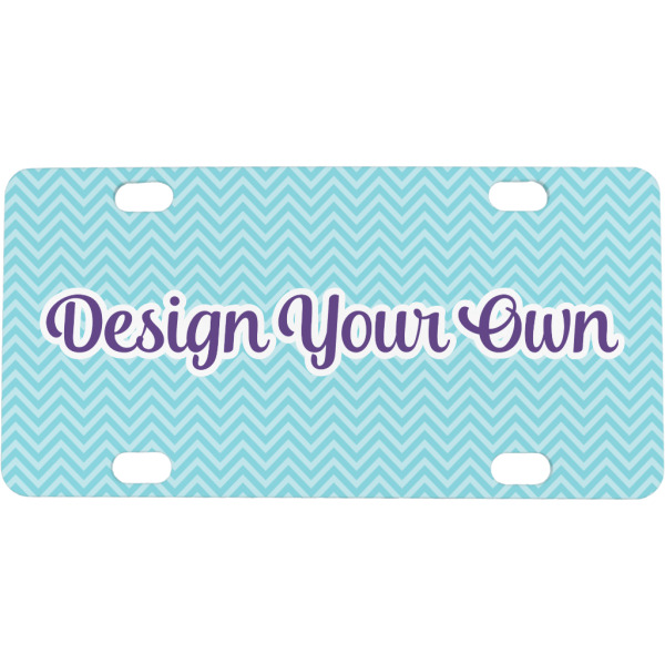 Custom Design Your Own Mini / Bicycle License Plate - 4 Holes