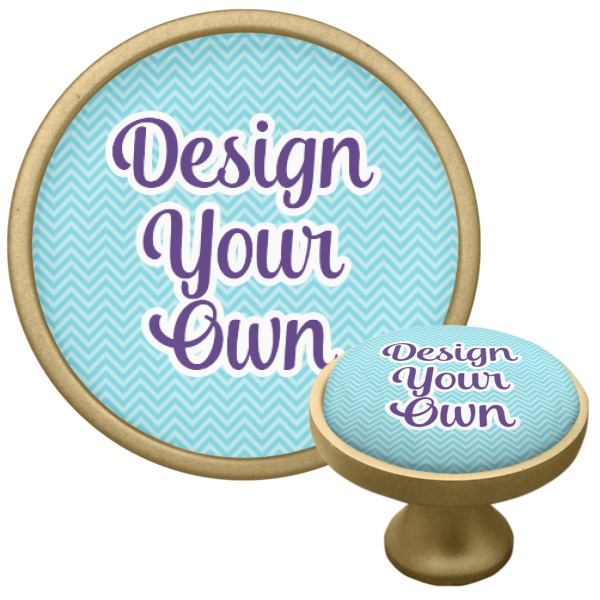 Custom Design Your Own Cabinet Knob - Gold