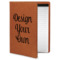 Custom Design - Cognac Leatherette Portfolios with Notepad - Small - Main