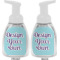 Custom Design - Foam Soap Bottle - White - Front & Back