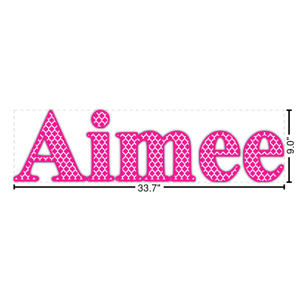 Custom Moroccan Name/Text Decal - Medium (Personalized)