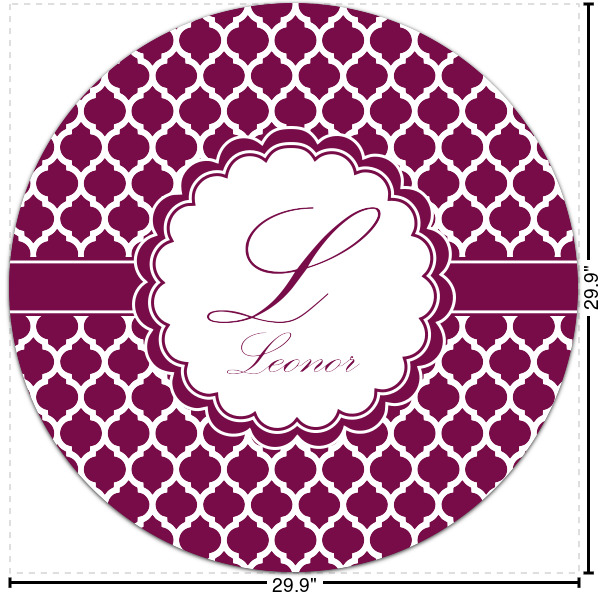 Custom Moroccan Round Decal - XLarge (Personalized)