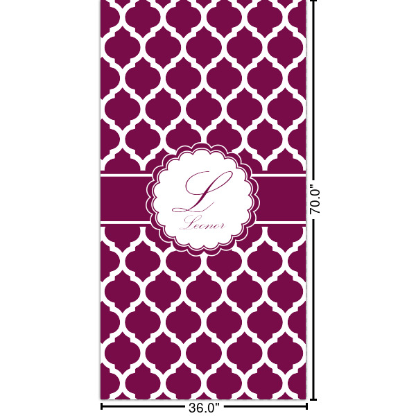 Custom Moroccan Shower Curtain - Custom Size (Personalized)