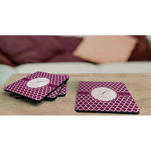 Custom Design - Coaster Rubber Back - On Coffee Table