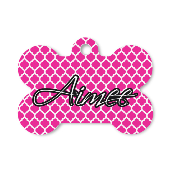 Custom Moroccan Bone Shaped Dog ID Tag - Small (Personalized)