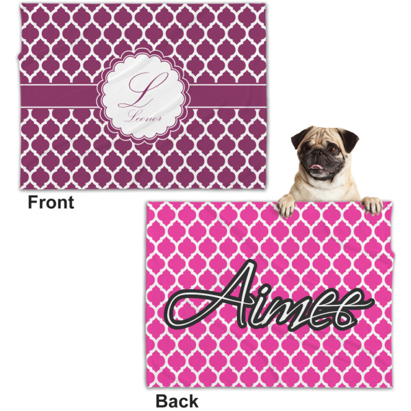 Custom Design - Microfleece Dog Blanket - Regular - Front & Back