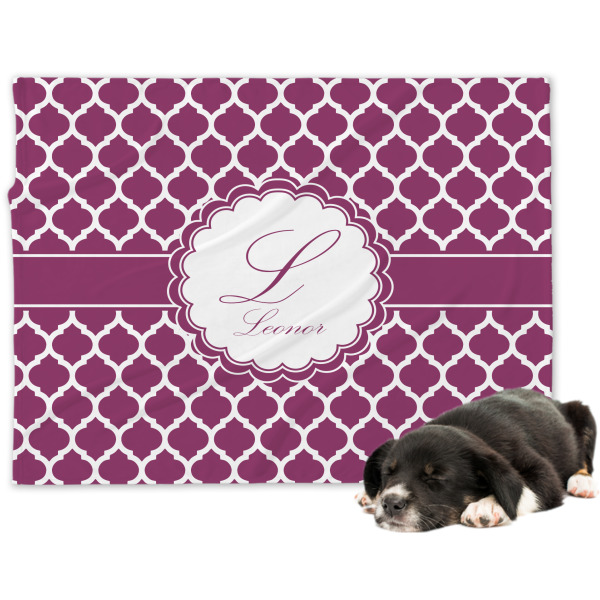Custom Moroccan Dog Blanket - Large (Personalized)