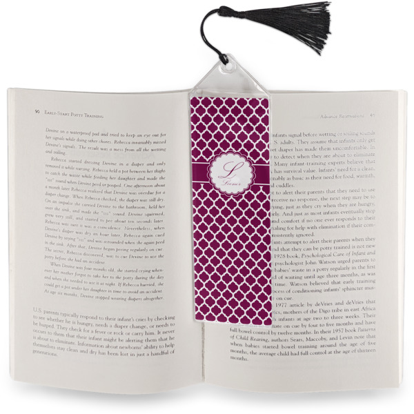 Custom Design - Bookmark w/ Tassel - In Book