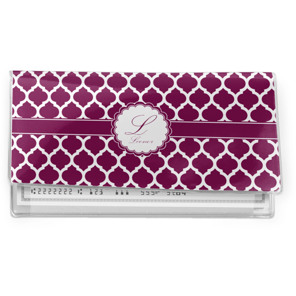 Custom Moroccan Vinyl Checkbook Cover (Personalized)