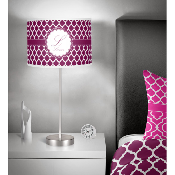 Custom Design - 13" Drum Lampshade - In Room