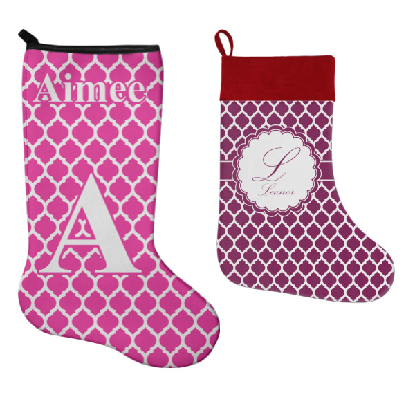 Custom Design - Stockings - Side by Side compare