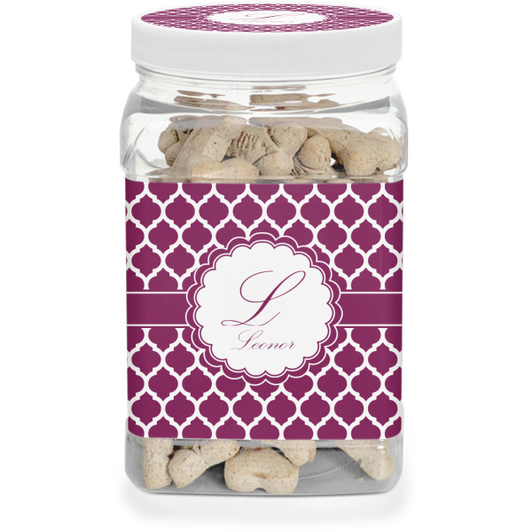Custom Moroccan Dog Treat Jar (Personalized)