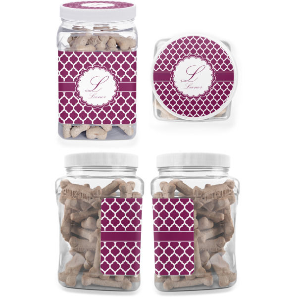 Custom Design - Pet Treat Jar - Multiple Angles