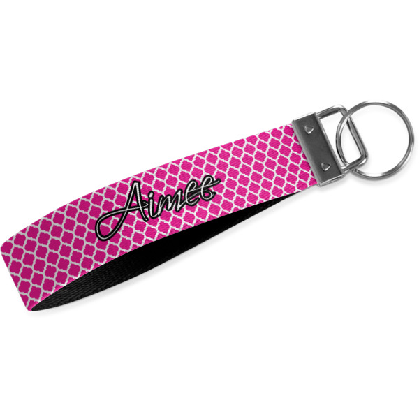 Custom Moroccan Wristlet Webbing Keychain Fob (Personalized)