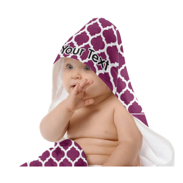 Custom Design - Baby Hooded Towel on Child